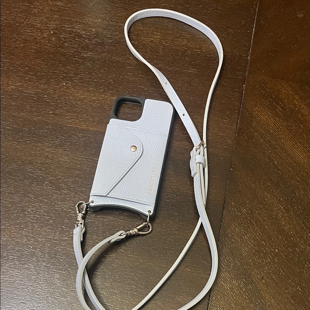 Bandolier White Phone Case with Strap